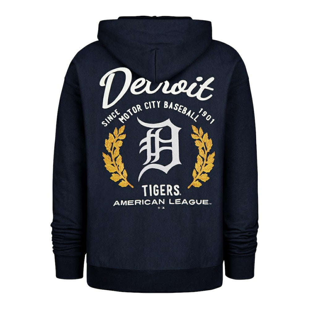 Detroit Tigers Souvenir Laurels Foundation Hoodie - Navy | 47 brand