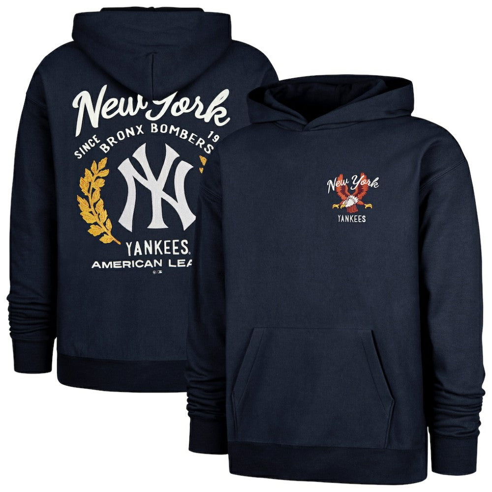 New York Yankees Souvenir Laurels Foundation Hoodie - Navy | 47 brand