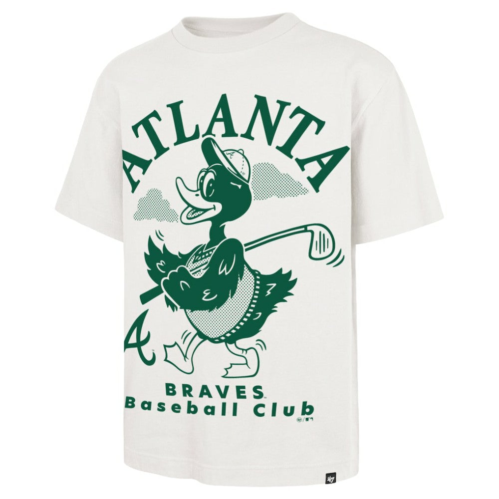 Atlanta Braves Strollin' Foundation T-Shirt - Cream | 47 brand