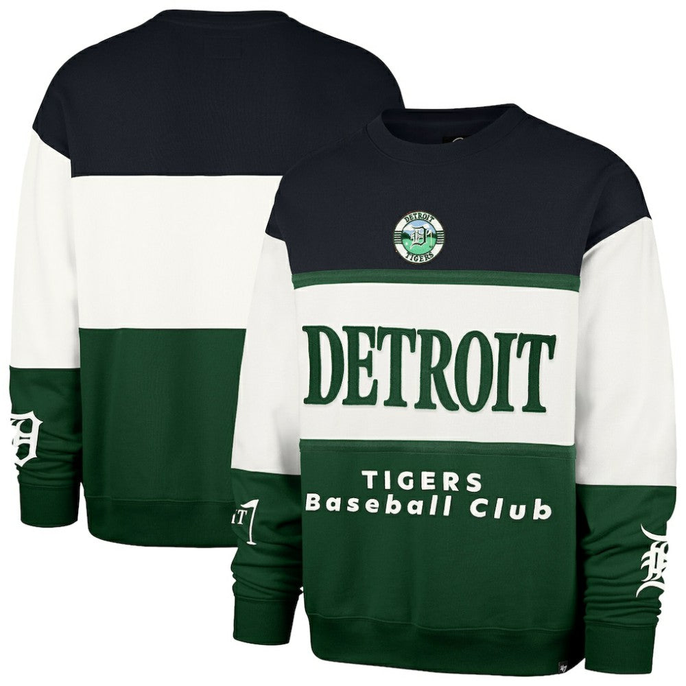 Detroit Tigers Tee Up Maximalist Fleece Sweatshirt - Green | 47 brand
