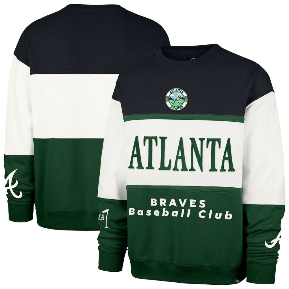 Atlanta Braves Tee Up Maximalist Fleece Sweatshirt - Green | 47 brand