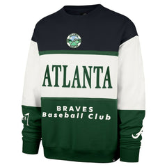 Atlanta Braves Tee Up Maximalist Fleece Sweatshirt - Green | 47 brand