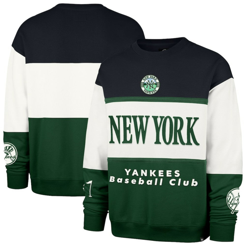 New York Yankees Tee Up Maximalist Fleece Sweatshirt - Green | 47 brand