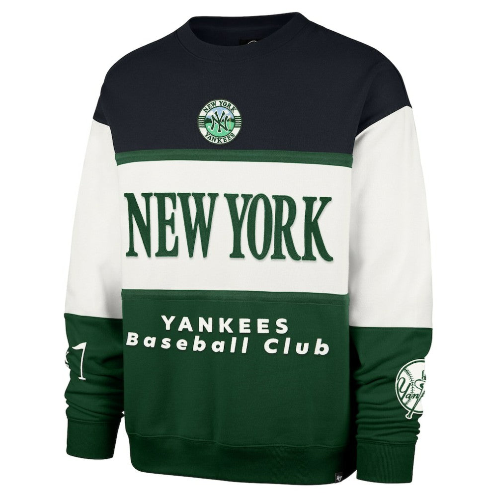 New York Yankees Tee Up Maximalist Fleece Sweatshirt - Green | 47 brand