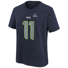 Jaxon Smith-Njigba Seattle Seahawks Youth Super Bowl LX Patch Name & Number T-Shirt - College Navy | Nike outlet
