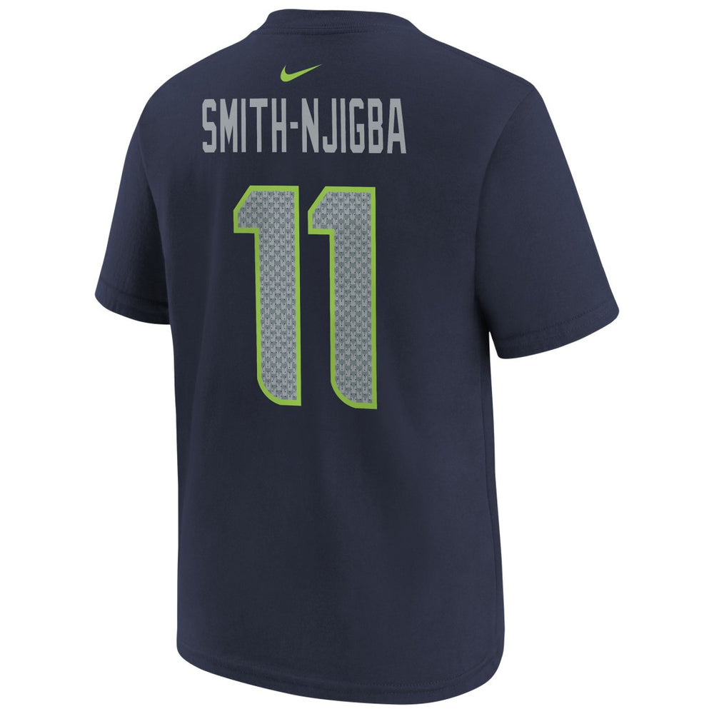 Jaxon Smith-Njigba Seattle Seahawks Youth Super Bowl LX Patch Name & Number T-Shirt - College Navy | Nike outlet