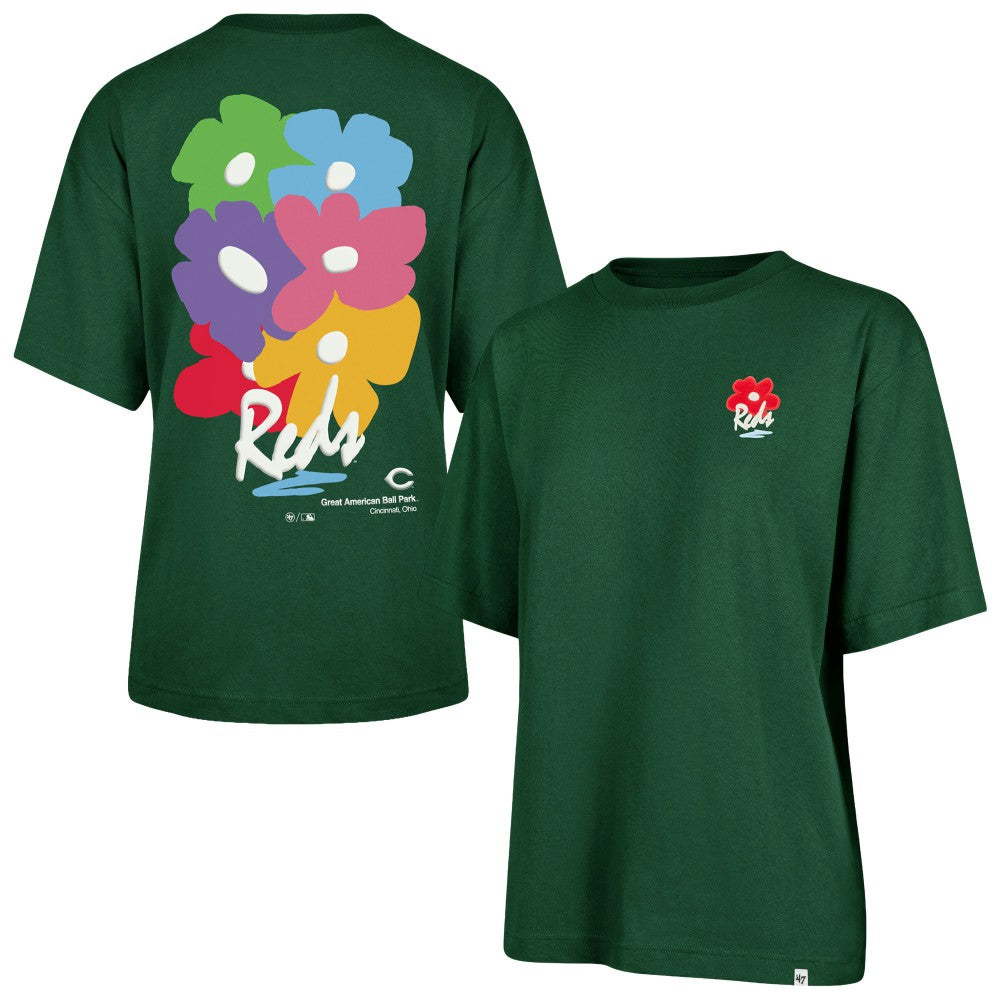 Cincinnati Reds Unisex Gallery Foundation T-Shirt - Dark Green | 47 brand