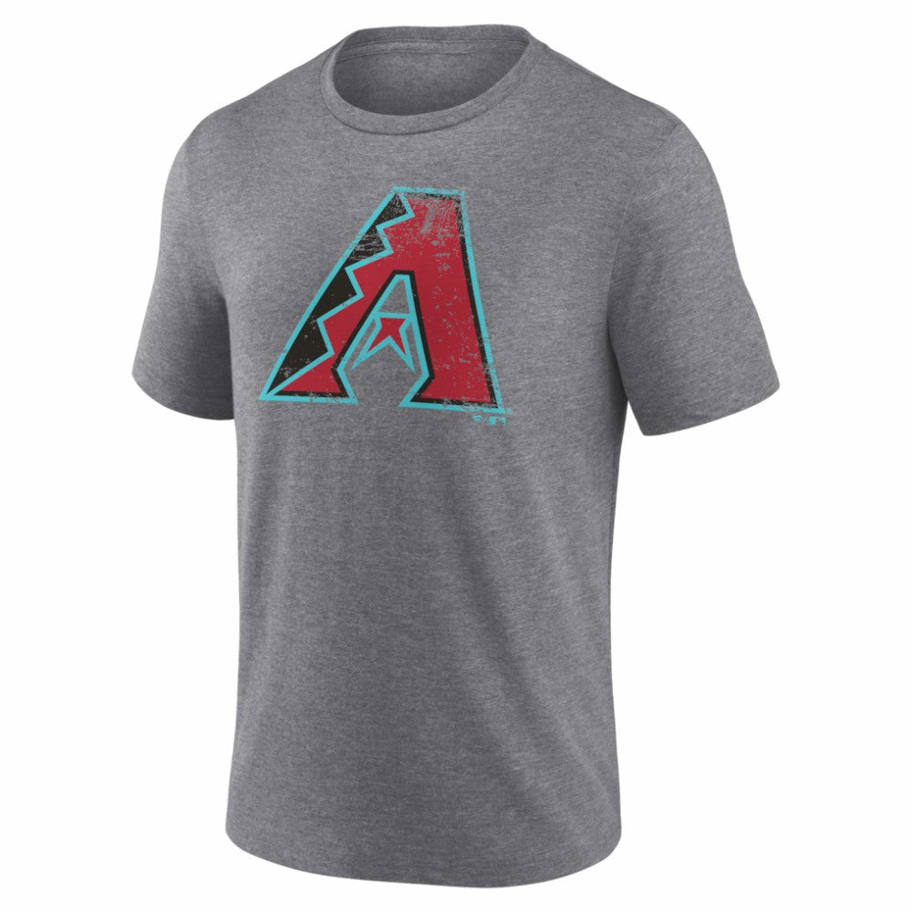 Arizona Diamondbacks Heritage Personalized Any Name & Number Tri-Blend T-Shirt - Gray