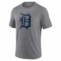 Detroit Tigers Heritage Personalized Any Name & Number Tri-Blend T-Shirt - Gray