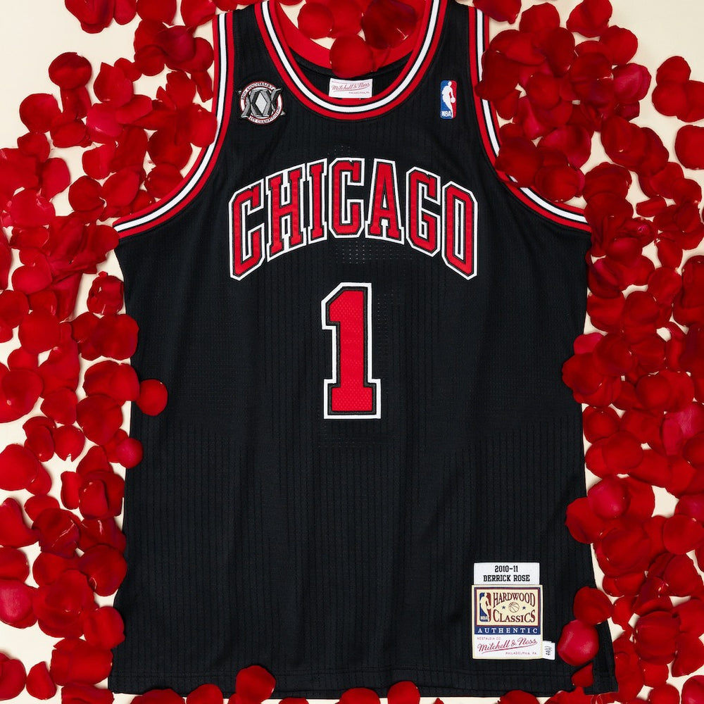 Derrick Rose Chicago Bulls 2010-11 Authentic Jersey sale - Black | Mitchell & Ness cheap