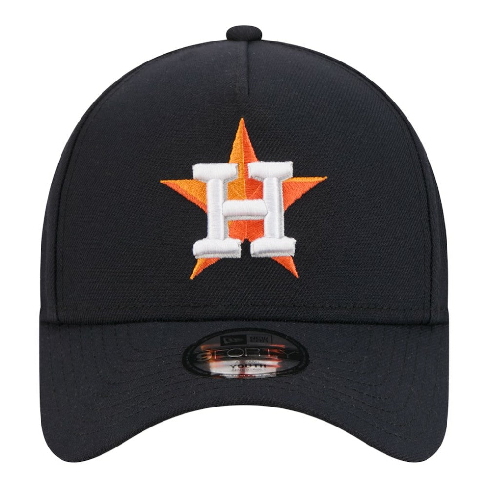 Houston Astros Youth 9FORTY A-Frame Adjustable Hat - Navy | New Era