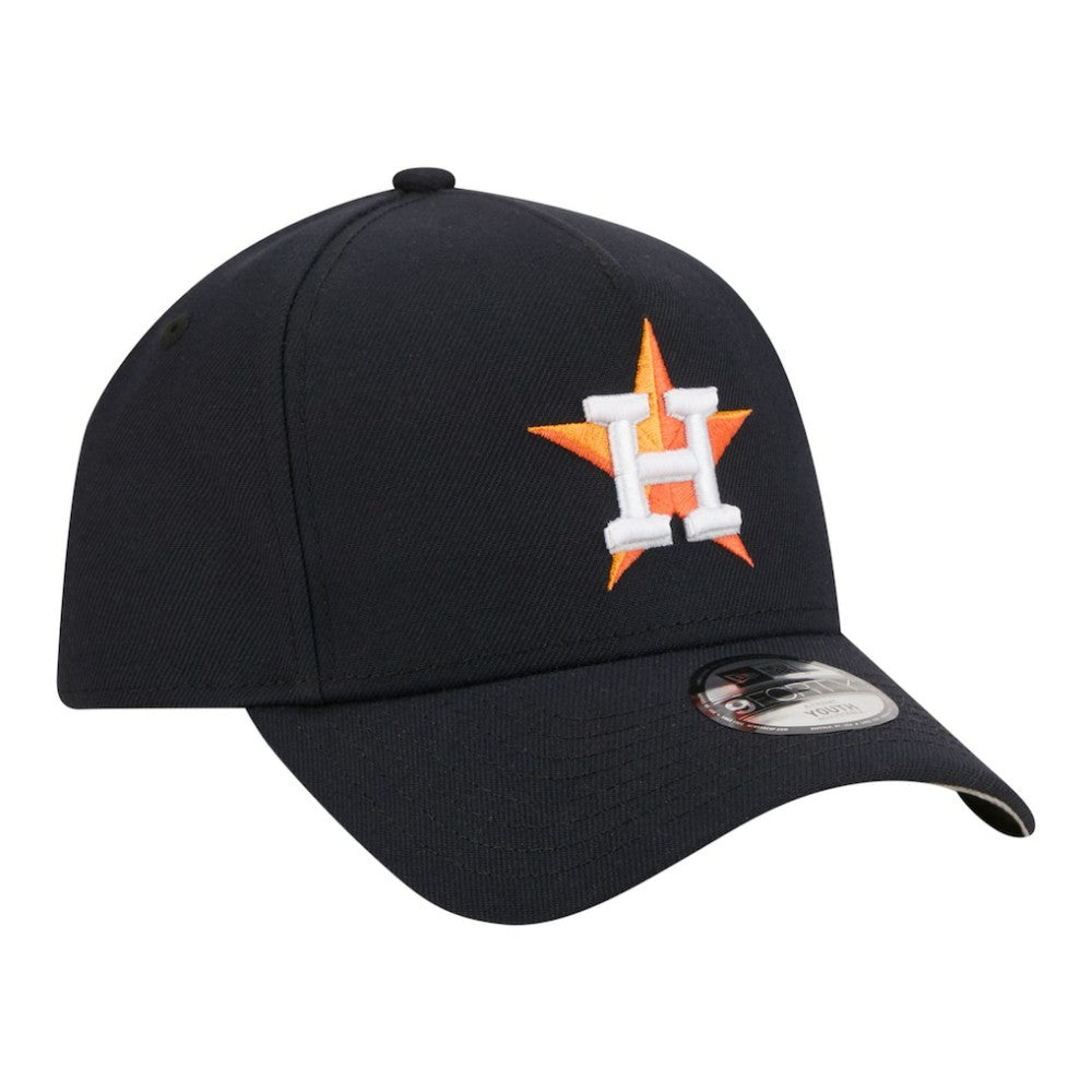 Houston Astros Youth 9FORTY A-Frame Adjustable Hat - Navy | New Era