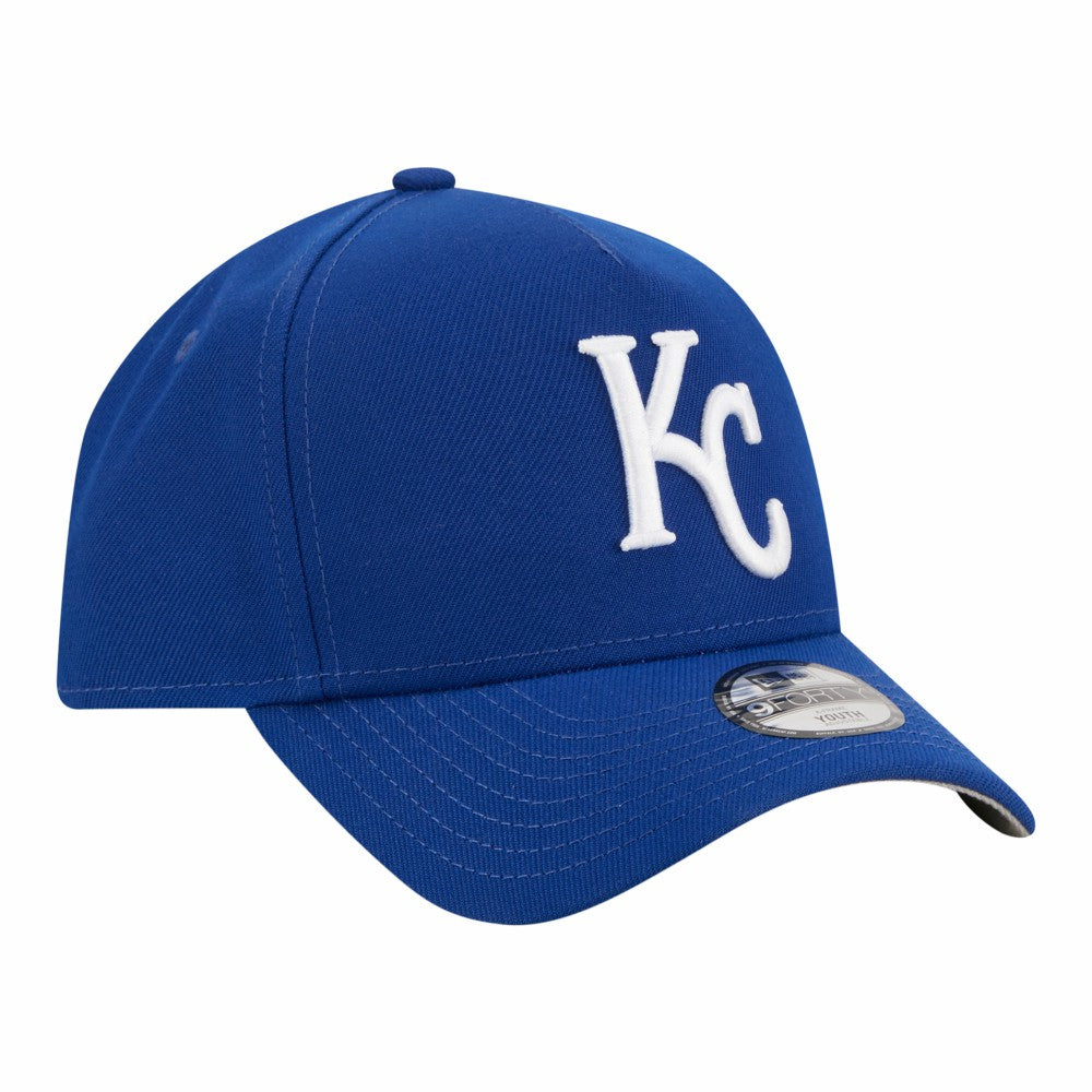 Kansas City Royals Youth 9FORTY A-Frame Adjustable Hat - Royal | New Era