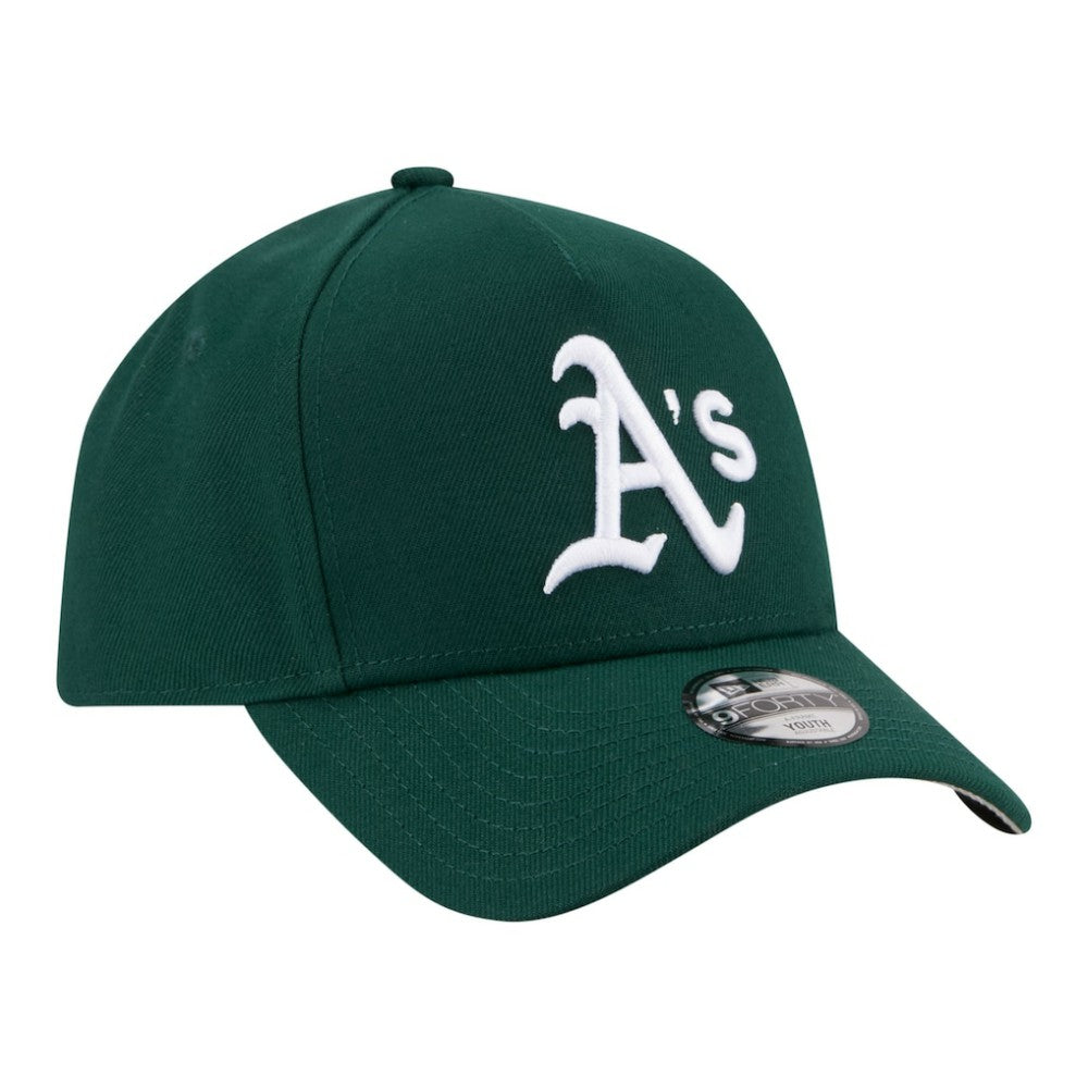 Athletics Youth 9FORTY A-Frame Adjustable Hat - Green | New Era