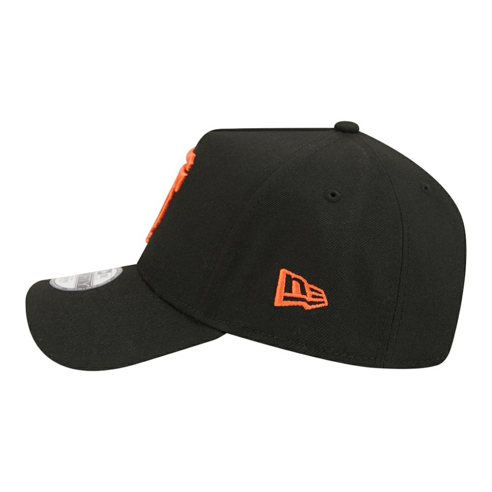 San Francisco Giants Youth 9FORTY A-Frame Adjustable Hat - Black | New Era