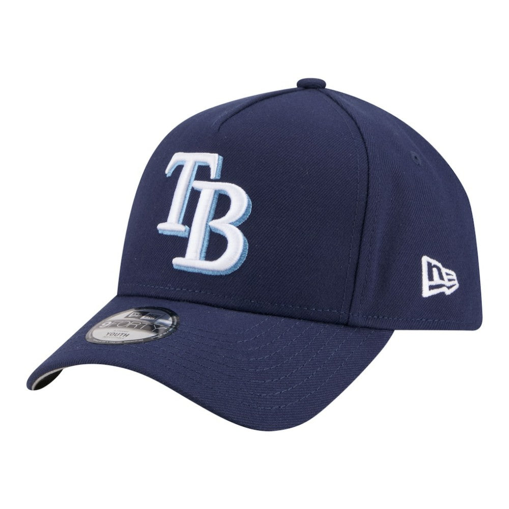 Tampa Bay Rays Youth 9FORTY A-Frame Adjustable Hat - Navy | New Era