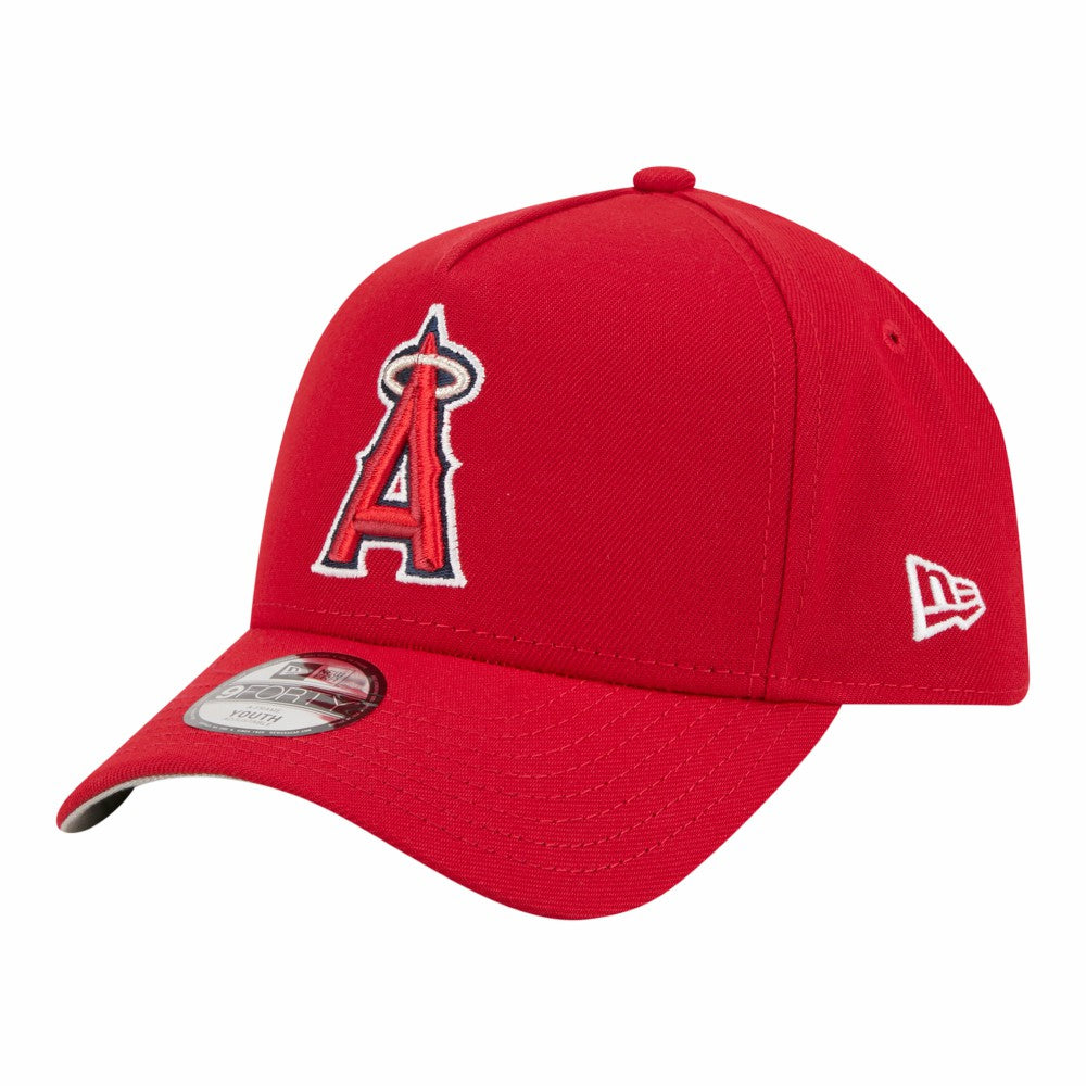 Los Angeles Angels Youth 9FORTY A-Frame Adjustable Hat - Red | New Era