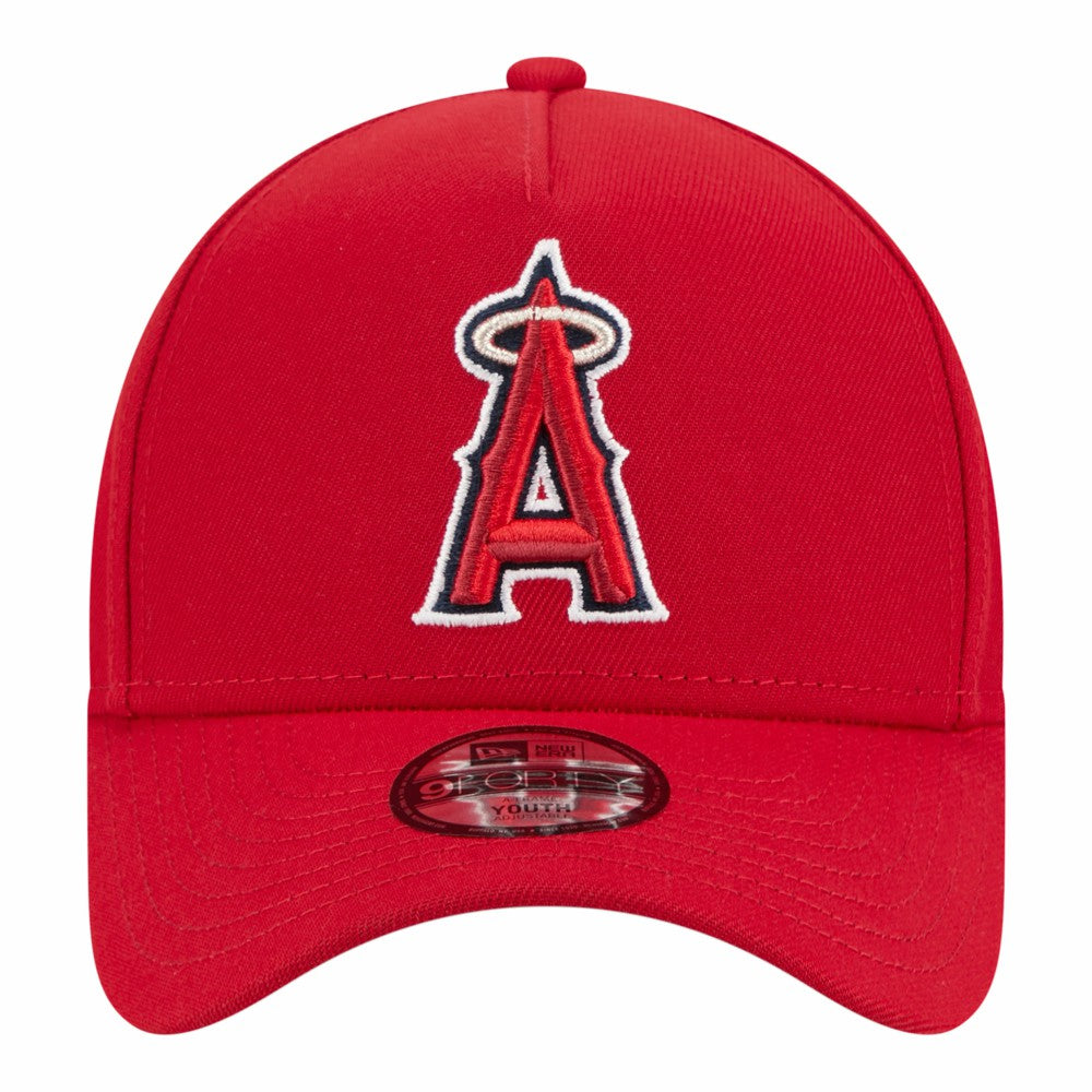 Los Angeles Angels Youth 9FORTY A-Frame Adjustable Hat - Red | New Era
