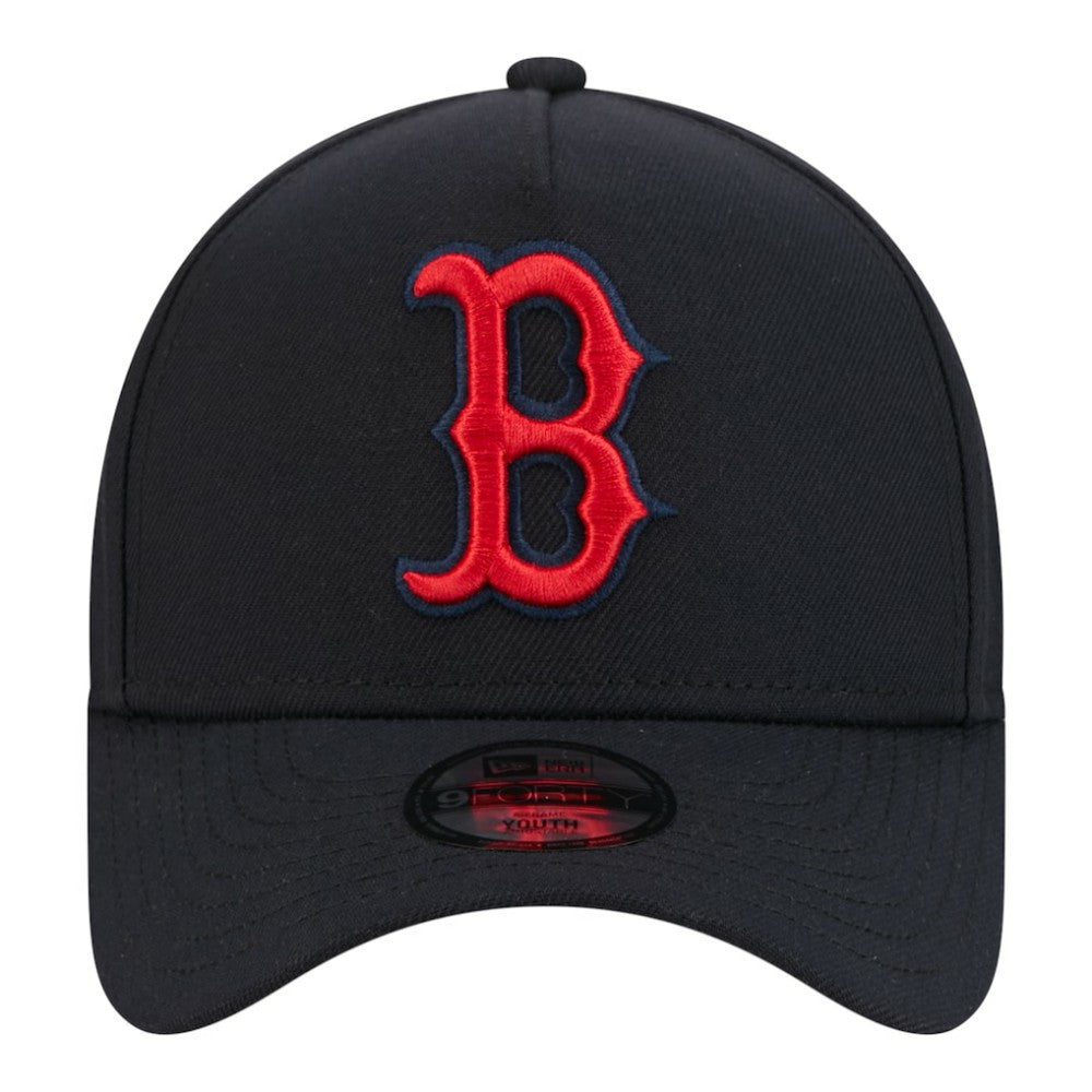 Boston Red Sox Youth 9FORTY A-Frame Adjustable Hat - Navy | New Era