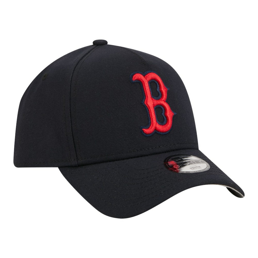 Boston Red Sox Youth 9FORTY A-Frame Adjustable Hat - Navy | New Era