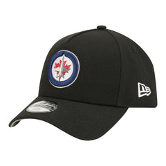 Winnipeg Jets New Era Youth 9FORTY A-Frame Adjustable Hat Black
