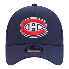 Montreal Canadiens New Era Youth 9FORTY A-Frame Adjustable Hat Navy