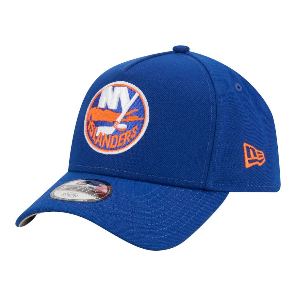New York Islanders New Era Youth 9FORTY A-Frame Adjustable Hat Royal