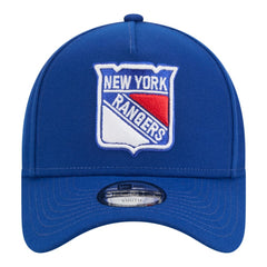 New York Rangers New Era Youth 9FORTY A-Frame Adjustable Hat Blue