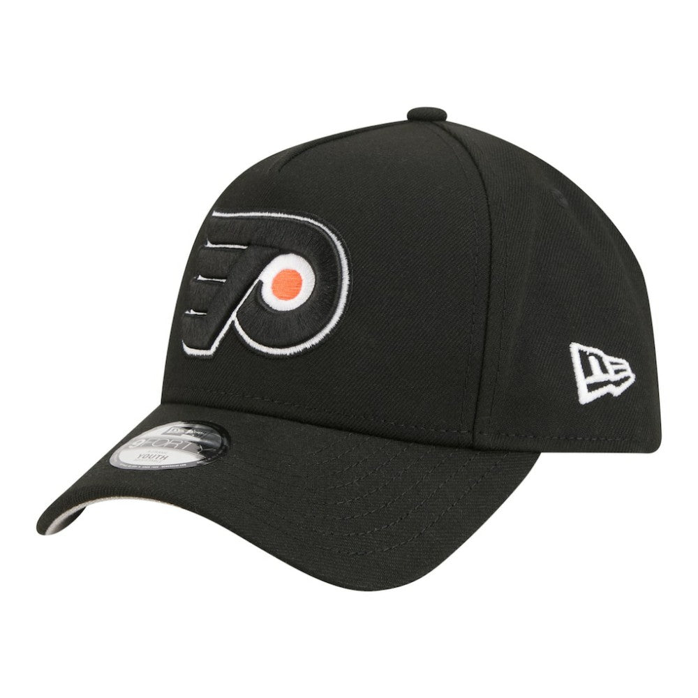 Philadelphia Flyers New Era Youth 9FORTY A-Frame Adjustable Hat Black
