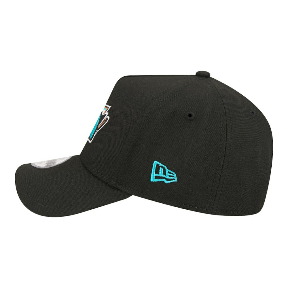 San Jose Sharks New Era Youth 9FORTY A-Frame Adjustable Hat Black