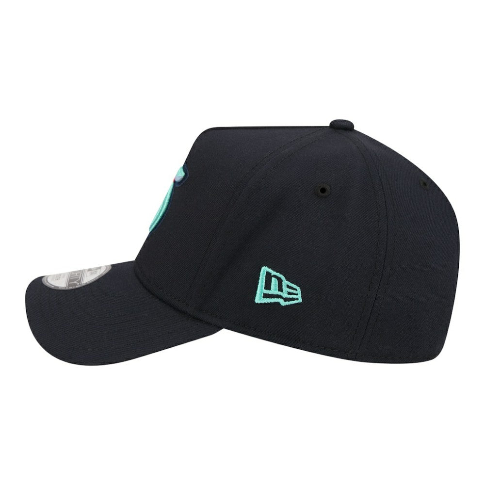 Seattle Kraken New Era Youth 9FORTY A-Frame Adjustable Hat Deep Sea Blue
