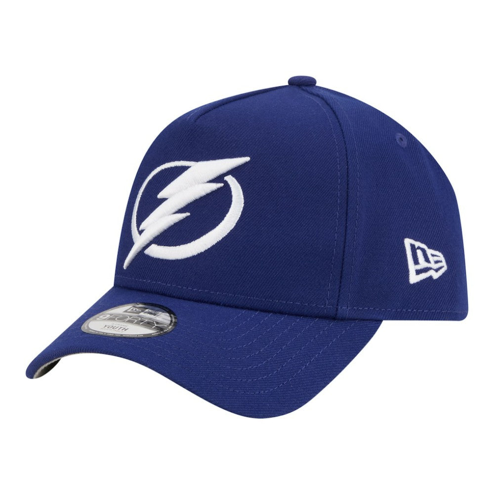 Tampa Bay Lightning New Era Youth 9FORTY A-Frame Adjustable Hat Blue