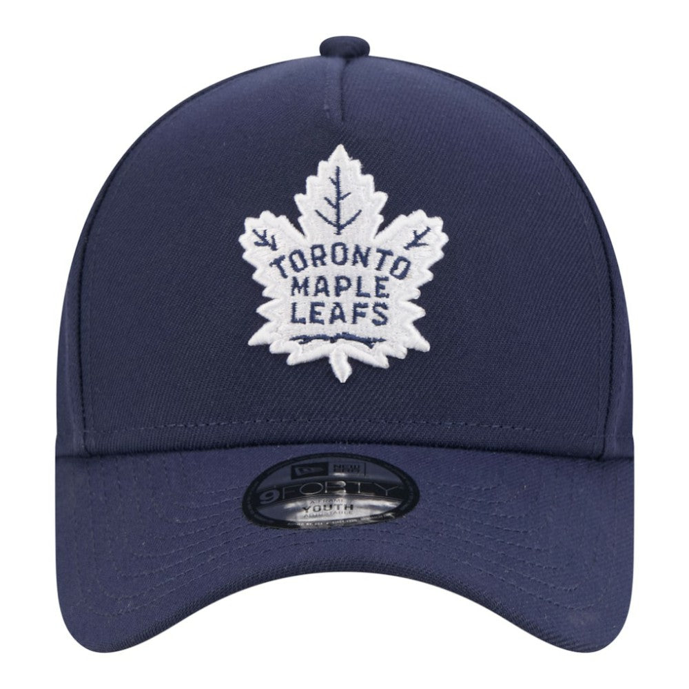 Toronto Maple Leafs New Era Youth 9FORTY A-Frame Adjustable Hat Blue
