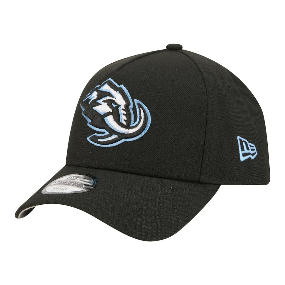 Utah Mammoth New Era Youth 9FORTY A-Frame Adjustable Hat Black