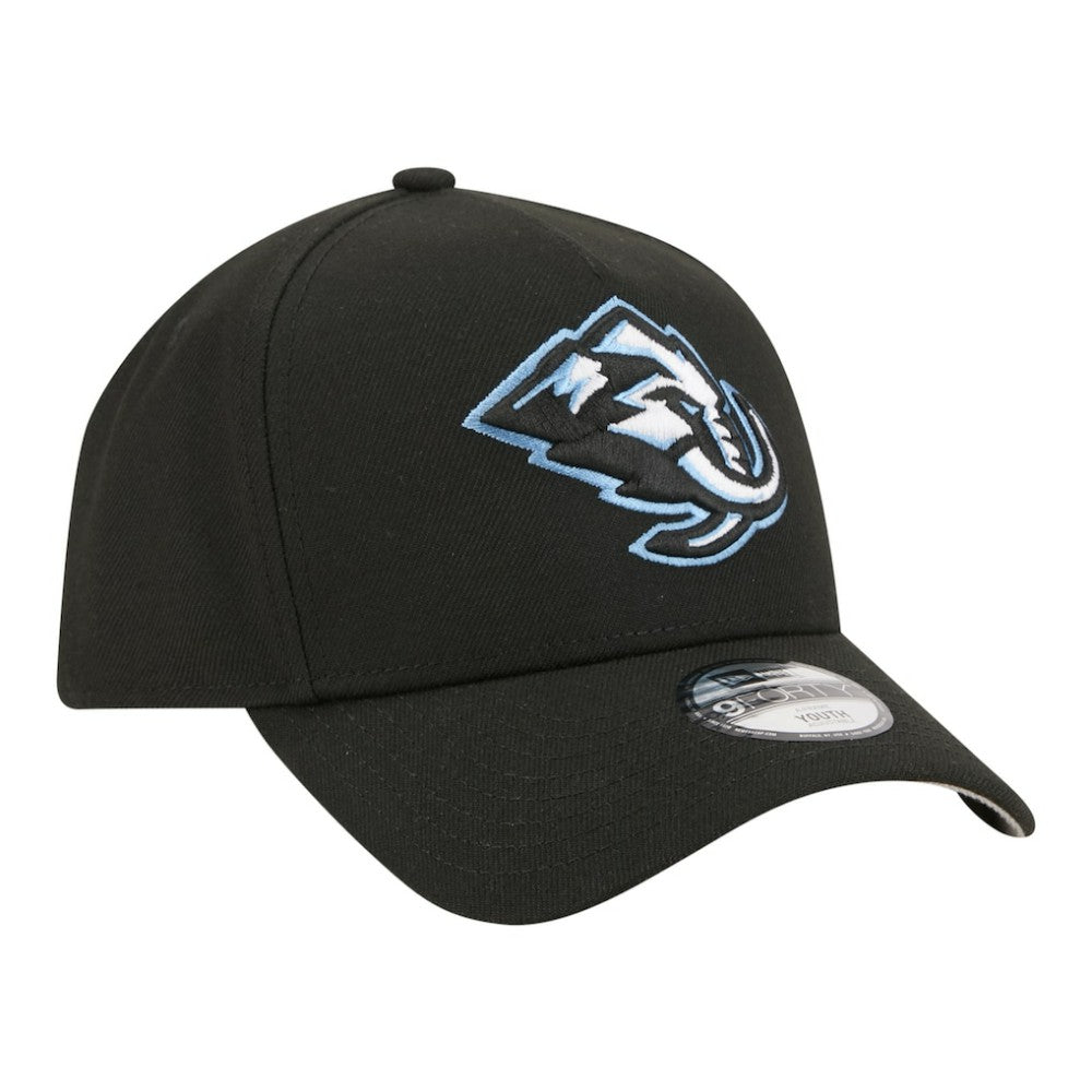 Utah Mammoth New Era Youth 9FORTY A-Frame Adjustable Hat Black