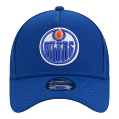 Edmonton Oilers New Era Youth 9FORTY A-Frame Adjustable Hat Royal