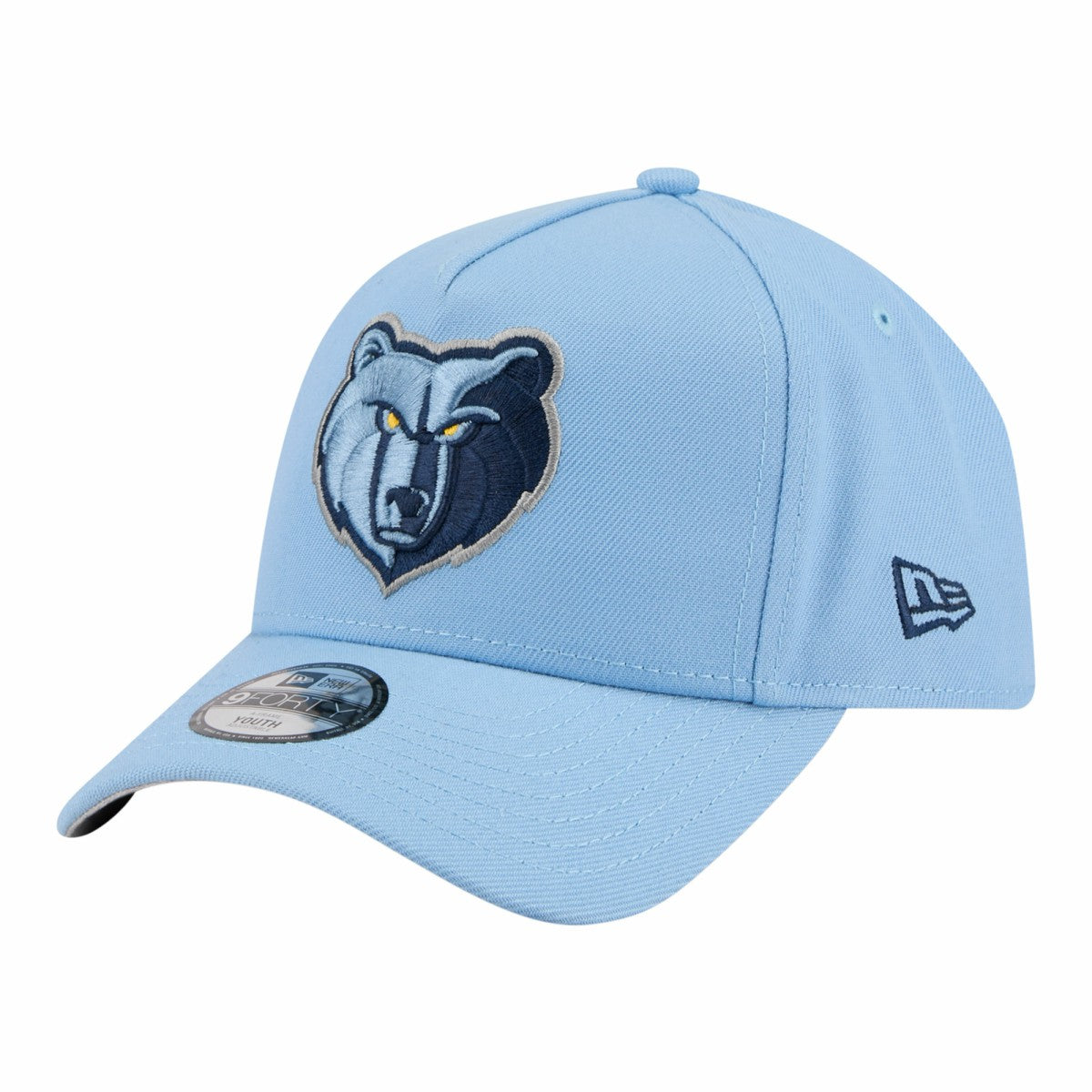 Memphis Grizzlies Youth 9FORTY A-Frame Adjustable Hat - Light Blue | New Era outlet