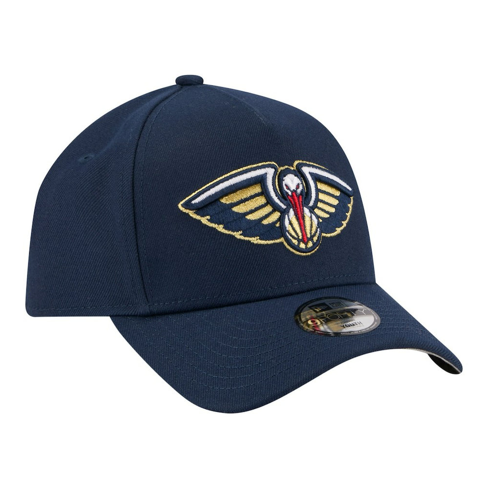 New Orleans Pelicans Youth 9FORTY A-Frame Adjustable Hat - Navy | New Era shop