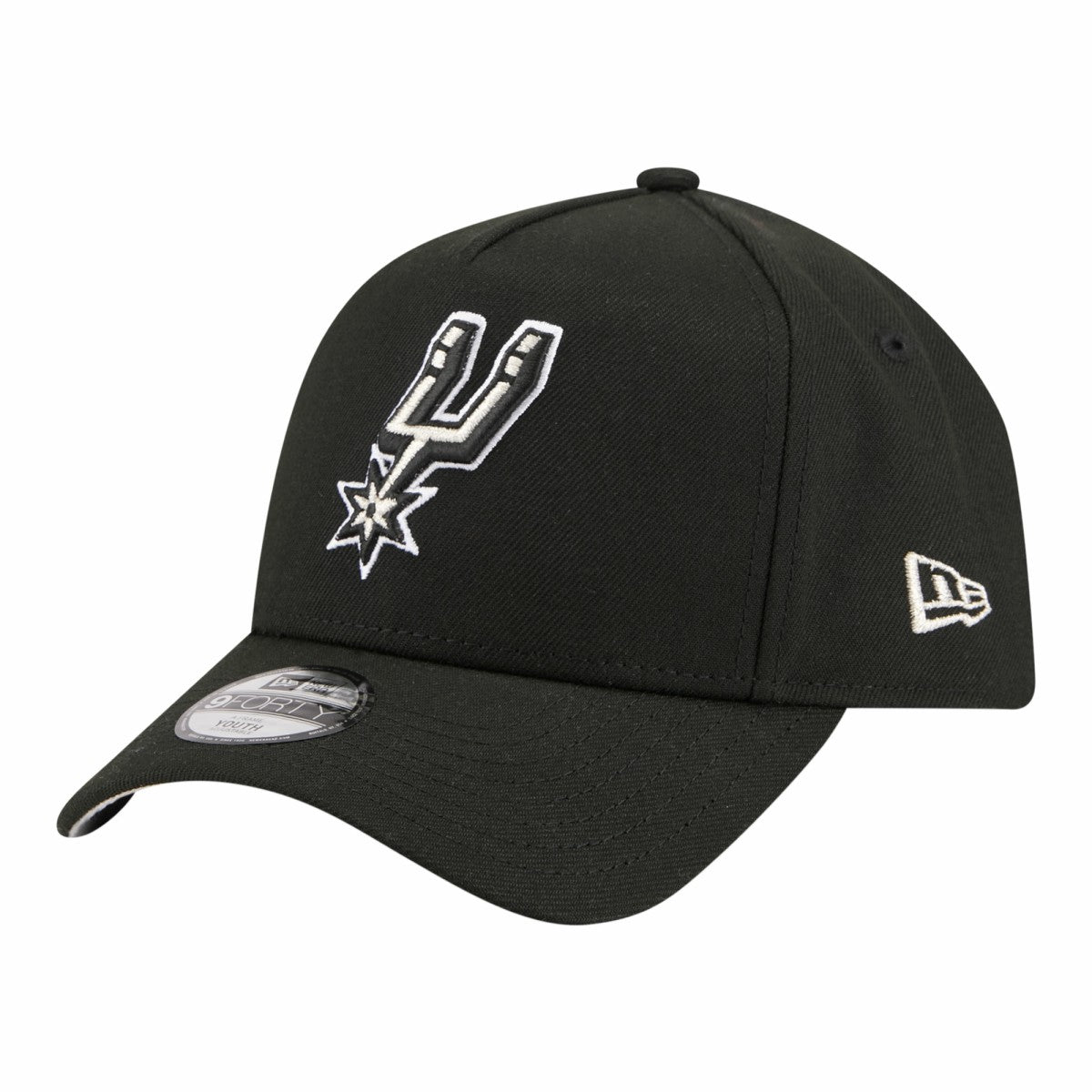 San Antonio Spurs Youth 9FORTY A-Frame Adjustable Hat - Black | New Era sale