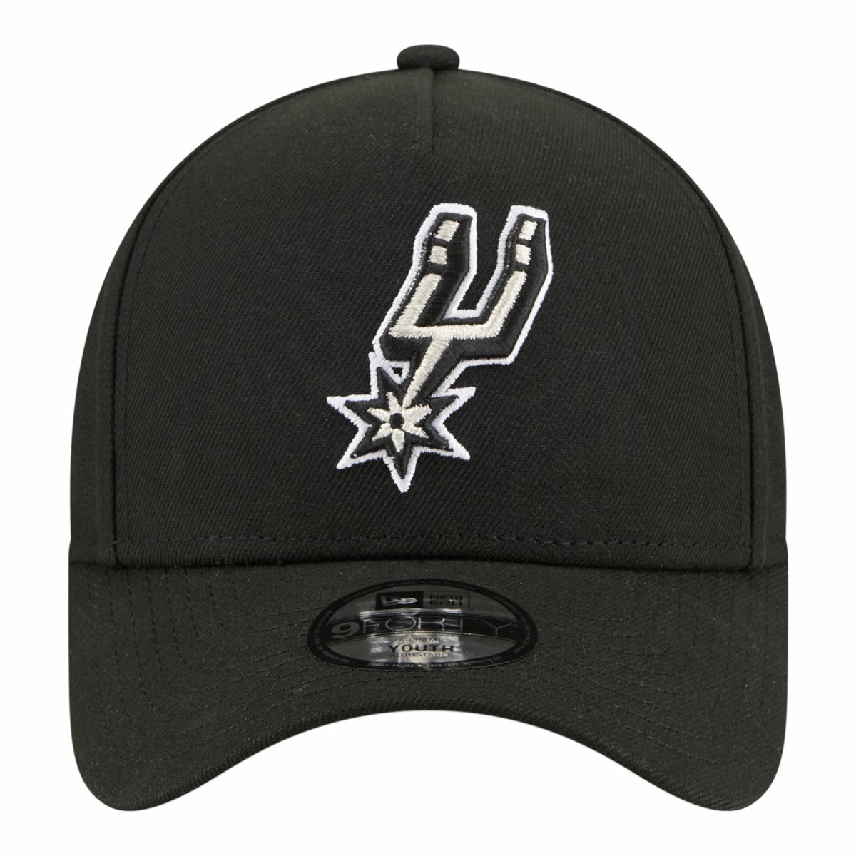 San Antonio Spurs Youth 9FORTY A-Frame Adjustable Hat - Black | New Era sale
