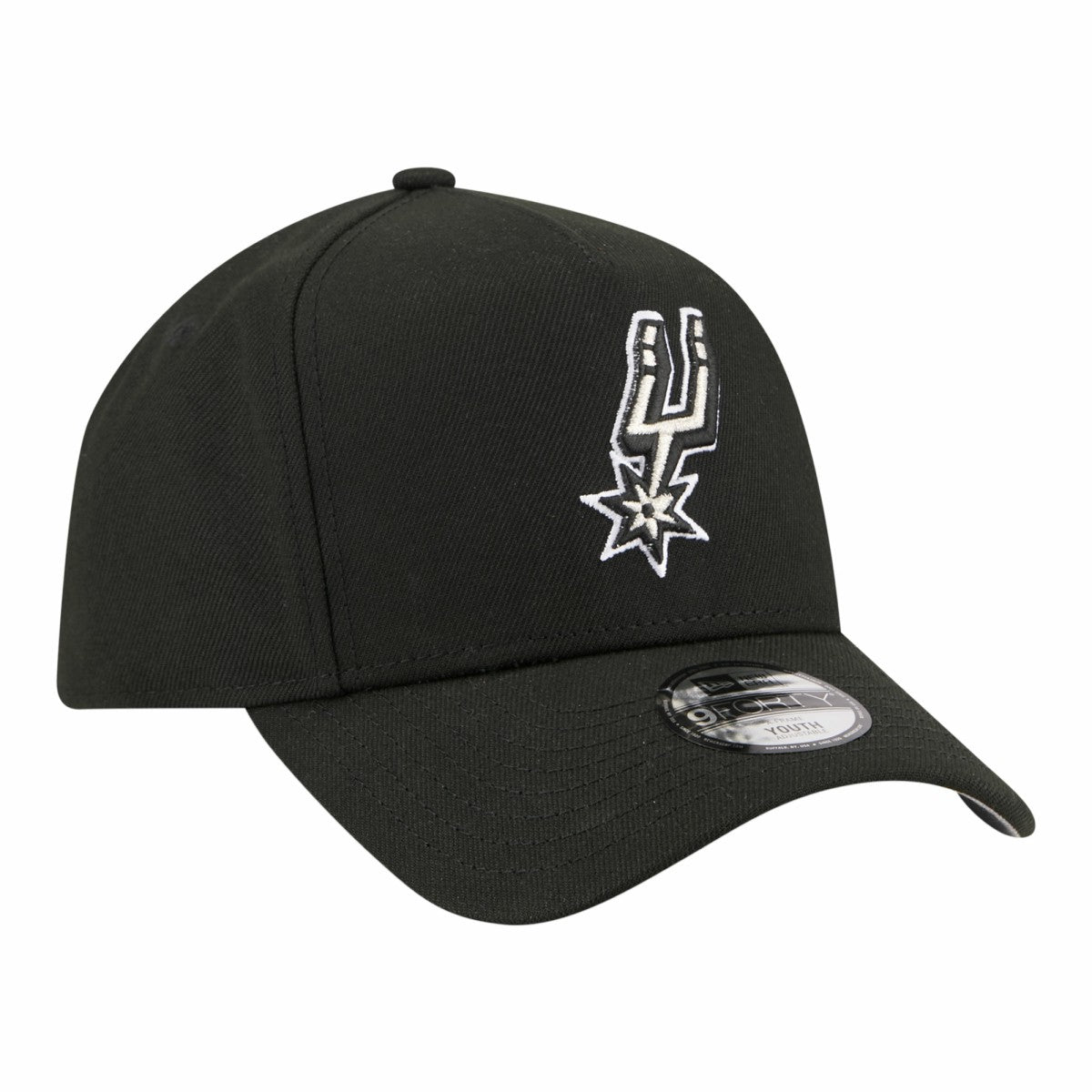 San Antonio Spurs Youth 9FORTY A-Frame Adjustable Hat - Black | New Era sale