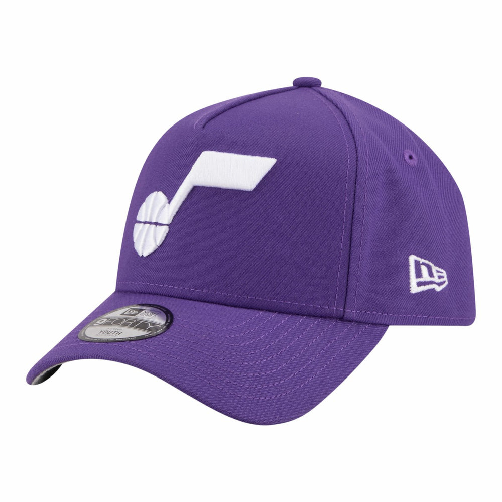 Utah Jazz Youth 9FORTY A-Frame Adjustable Hat - Purple | New Era shop