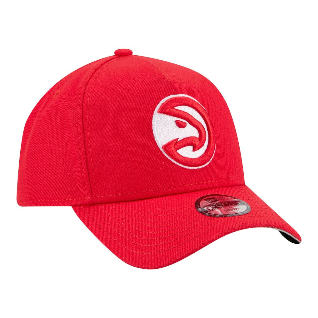 Atlanta Hawks Youth 9FORTY A-Frame Adjustable Hat - Red | New Era for sale