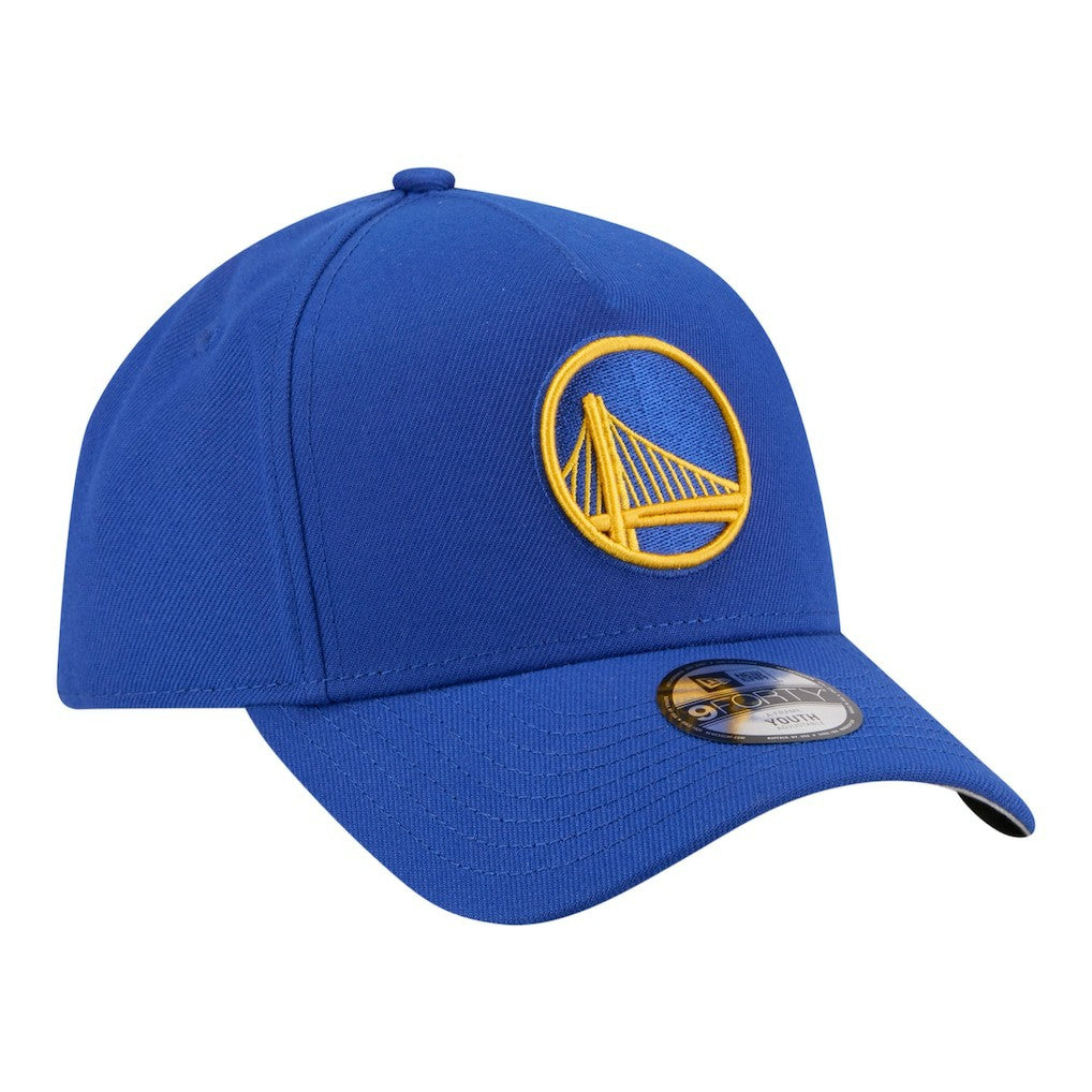 Golden State Warriors Youth 9FORTY A-Frame Adjustable Hat sale - Royal | New Era cheap
