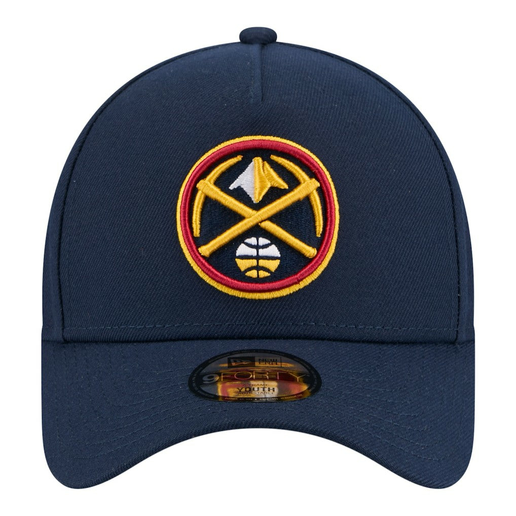 Denver Nuggets Youth 9FORTY A-Frame Adjustable Hat sale - Navy | New Era cheap