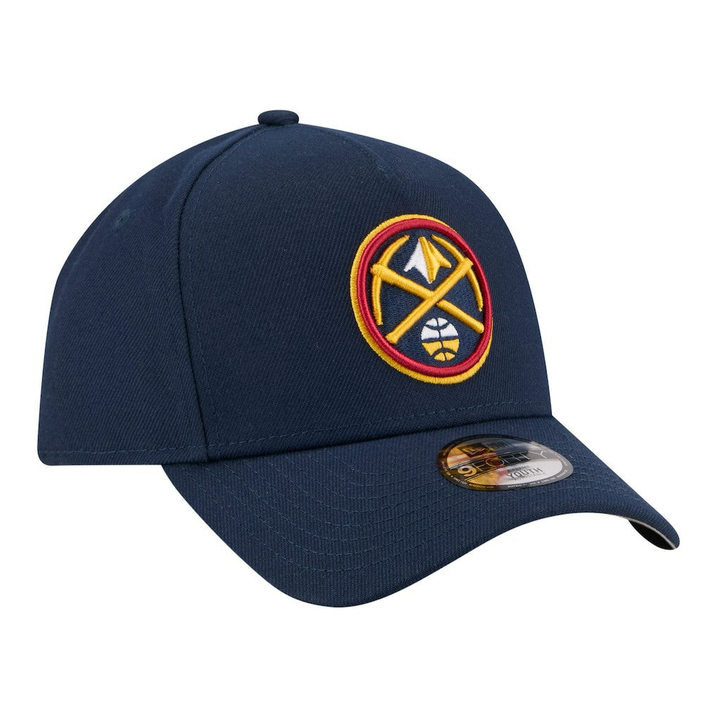 Denver Nuggets Youth 9FORTY A-Frame Adjustable Hat sale - Navy | New Era cheap