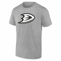 Anaheim Ducks Big & Tall Personalized Name & Number Monochrome T-Shirt Gray