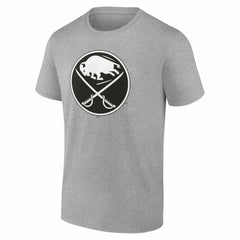 Buffalo Sabres Big & Tall Personalized Name & Number Monochrome T-Shirt Gray