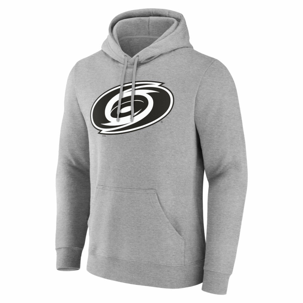 Carolina Hurricanes Big & Tall Personalized Name & Number Monochrome Pullover Hoodie Gray