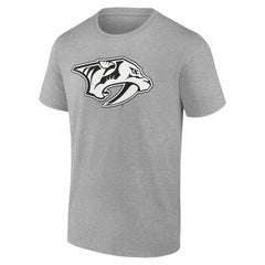 Nashville Predators Big & Tall Personalized Name & Number Monochrome T-Shirt Gray